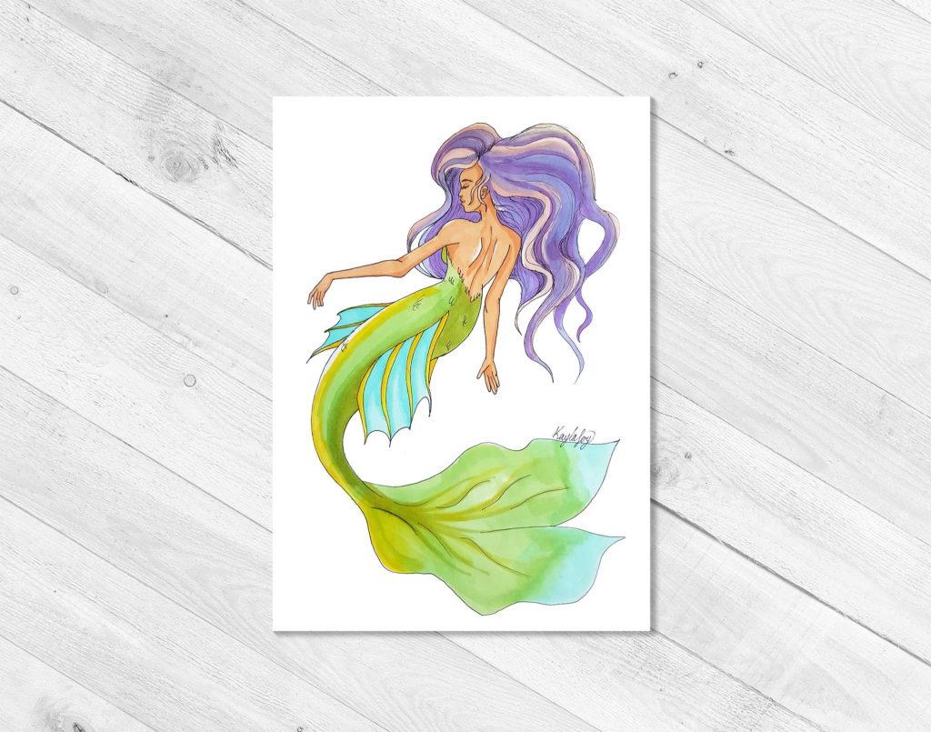 Pastel Mermaid Print – KaylaJoy